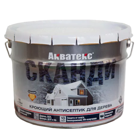 Антисептик кроющий айсберг 9л Сканди Акватекс-2